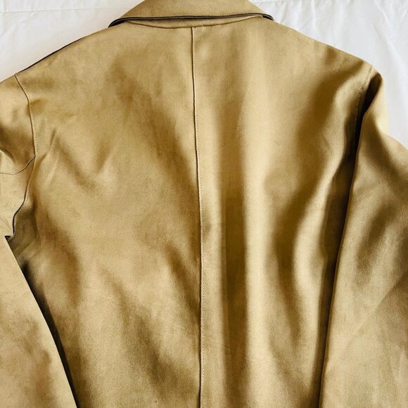 Faux suede jacket with pockets - Picture 8 of 11